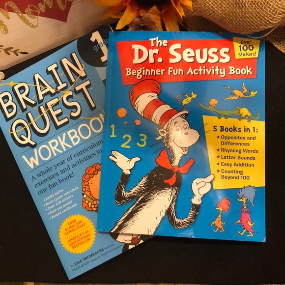 Kids Dr. Seuss & Brain Quest First Grade Workbooks - Picture 1 of 6